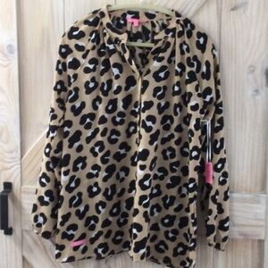 Simply Southern animal print blouse
